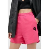 Karl Lagerfeld Kratke hlače ženski, roza barva