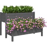  Sadilica siva 110 x 84 x 75 cm od masivne borovine | shoptok.hr