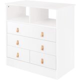  KikkaBoo Drvena komoda Aspen sa policom white | ePonuda.com