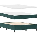  Postelja s pomičnim dnom in vzmetnico & LED Temno zelena 160x200 cm Žamet, (22050763) | Shoptok.si