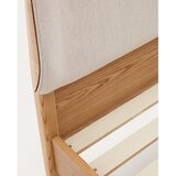 Kave Home Bež/u prirodnoj boji bračni krevet od čvrste jeseni s podnicom 180x200 cm Octavia – | shoptok.hr