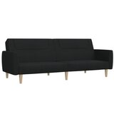 Maison Chic kavč - Sofa - Kanape dvosed z ležiščem črno blago, (21726694) Cene