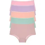 Dewberry 98545 Women Panties High Waist Pack of 5-SALMON