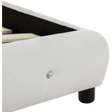 Postelja z vzmetnico iz sp. pene belo umetno usnje 90x200 cm, (20938626) | Shoptok.si