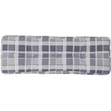  Jastuk za palete sivi karirani 120 x 40 x 12 cm od tkanine | shoptok.hr
