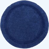 HOMESCAPES kopalniška preproga rond iz bombaža, 80 cm - modra mornarsko modra, (5000161158) | Shoptok.si