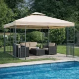 Gazebo Gardenia 3x3x2.7m sa ojačanom konstrukcijom