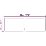 Traka za tepih MARSA Šumsko zelena 450 x 100 cm Poliester i PVC - Zelena 100 x 450 cm | shoptok.hr