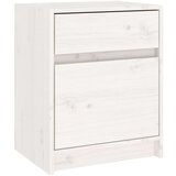  Noćni ormarić bijeli 40 x 31 x 50 cm od masivne borovine | shoptok.hr