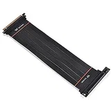 PCIe vzpenjalni kabel PCIe 4.0 PCIe x16 vtič\, PCIe x16 vtičnica 0.30 m črna vtičnica pod kotom 90° AC-058-CO1OTN-C2, (20536248)