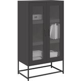 Maison Chic Visoka Komoda - Predalnik črna 68x39x123 cm Jeklo, (21715961) | Shoptok.si