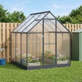  Rastlinjak v vrtu z vrati Antracit 183,5 x 183,5 x 207 cm, (5000288600) | Shoptok.si