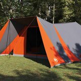 Tipi šator s krovom Siva i narančasta 660 x 456 x 200 cm taft | shoptok.hr