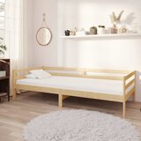 vidaXL Dnevna postelja z vzmetnico 90x200 cm trdna borovina Cene
