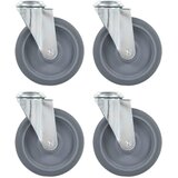  Okretni kotačići s otvorom za vijke 4 kom 125 mm | shoptok.hr