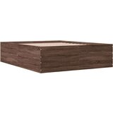  Okvir za krevet smeđi hrast 150 x 200 cm konstruirano drvo | shoptok.hr