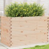 vidaXL vrtno cvetlično korito 110x60x68,5 cm trdna borovina | Shoptok.si