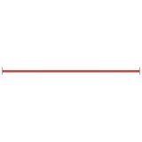  Prečka za prevrtanje 125 cm čelična crvena | shoptok.hr