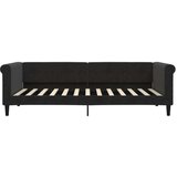 vidaXL Dnevni krevet na razvlačenje s ladicama crni 90 x 200 cm baršun | shoptok.hr