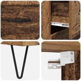 vidaXL Highboard Staro drvo 69,5 x 32,5 x 180 cm Konstruirano drvo | shoptok.hr