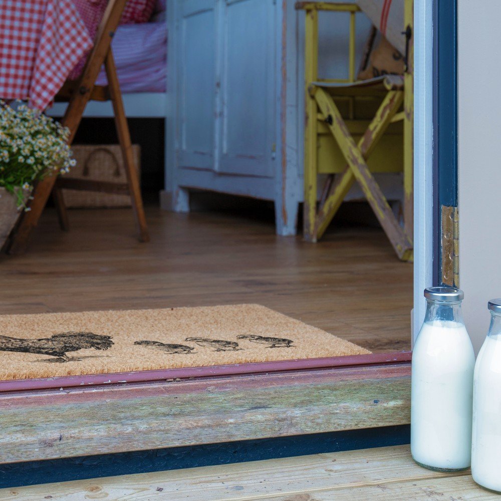 Artsy Doormats Otirač od kokosovih vlakana 40x60 cm Chickens and Chicks – | shoptok.hr