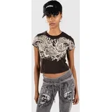 Flaming Dragon T-shirt dk.tobacco brown