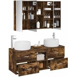  Set namještaja za kupaonicu 4 kom. Dimljeni hrast | shoptok.hr