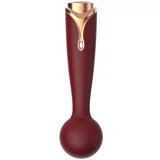 Viotec Firelick Mini Wand Vibrator Gold & Wine Red