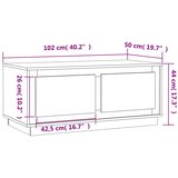  Stolić za kavu boja hrasta 102x50x44 cm konstruirano drvo | shoptok.hr