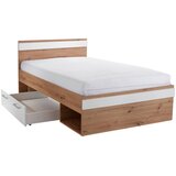 Modern Living Postelja Box, Bela, Barva Hrasta, 120x200 | Shoptok.si
