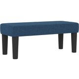 vidaXL Postelja s škatlastim vzmetenjem z vzmetnico in klopjo modra 80x200 cm tkanina, (22082893) | Shoptok.si