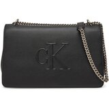 Calvin Klein Jeans Ročna torba Sculpted Ew Flap Conv Chain LV04K3035G Črna cene