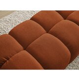 Bobochic Paris Opečnato oranžen tabure iz tkanine bouclé Everest – | Shoptok.si