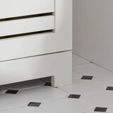 SoBuy omarica za shranjevanje v kopalnici v beli barvi v kmečkem slogu, (20814733) | Shoptok.si