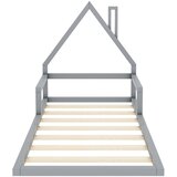 Lumor Otroška postelja 90x200 cm - Iz masivnega bora - Siva, (22155886) | Shoptok.si