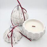  Svijeća Christmas Bauble Glitter - Bijela / Srebrna / Zimsko Čudo KP41603 | shoptok.hr