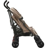  Otroški voziček za dvojčke taupe jeklen, (20802358) | Shoptok.si