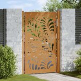 vidaXL Vrtna vrata 105x155cm preperevanje oblikovanje jeklenimi valovi, (22058306) | Shoptok.si