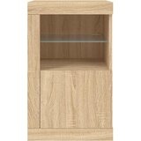  Bočni ormarić s LED svjetlima boja hrasta sonome | shoptok.hr