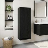  Umivaonik s policom za zid Crni hrast 35 x 20 x 81 cm | shoptok.hr