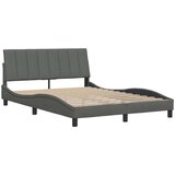 vidaXL Okvir kreveta bez madraca tamnosivi 120 x 200 cm od tkanine | shoptok.hr
