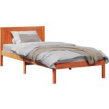  Konstrukcija postelje Rjava 75 x 190 cm Trden borov les, (5000022666) | Shoptok.si