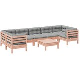  8-dijelni set vrtnih sofa s jastucima masivno drvo duglazije | shoptok.hr