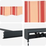  Retraktilna tenda Rumena in oranžna 500 ×300 cm - - Rumena - 60.22 - 500 ×300 cm - | Shoptok.si
