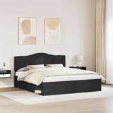  Konstrukcija postelje Črna 180 x 200 cm Masivno borovo les, (5000102138) | Shoptok.si