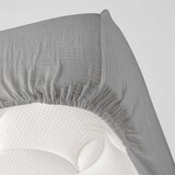 Douceur d intérieur Siva plahta s gumom od muslina 140x190 cm Angelia – | shoptok.hr