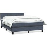  Krevet s oprugama i madracem tamnosivi 160x210 cm baršunasti | shoptok.hr