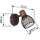 Globo 54817-1 - zidno reflektorsko svetlo isabelle 1xE14/40W/230V | Eponuda.com