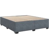 vidaXL Box spring postelja z vzmetnico temno siva 180x200 cm žamet | Shoptok.si