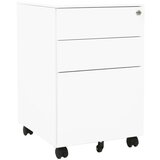 vidaXL Premična omara za dokumente bela 39x45x60 cm jeklo | Shoptok.si